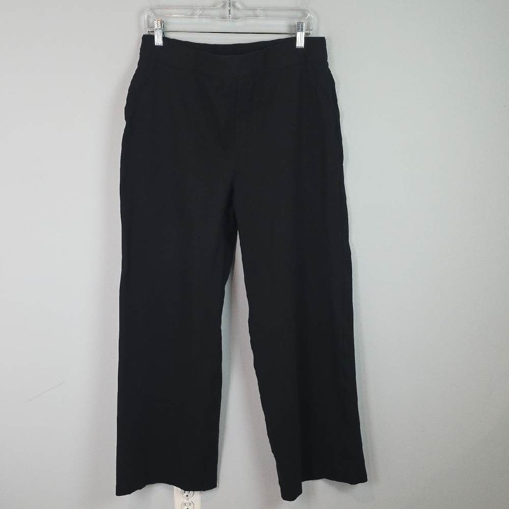 SPANX The Perfect Fit Black Wide Leg Pants size XL 20385